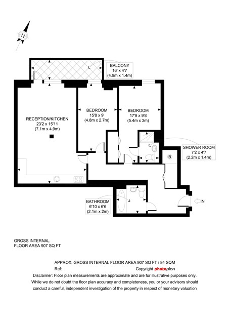 Cyan Apartments 2 bedroom floorplan