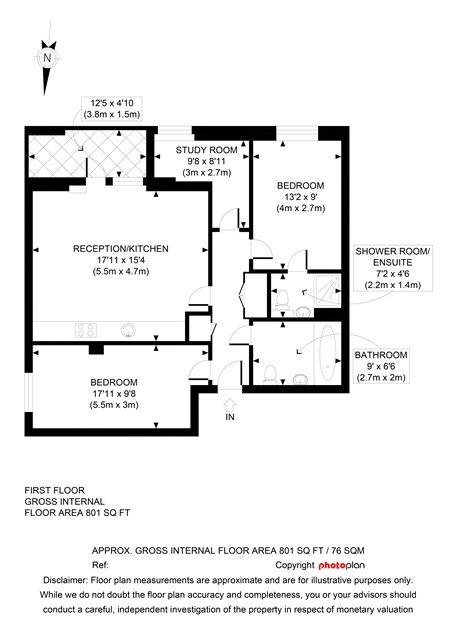 Cyan Apartments 3 bedroom floorplan